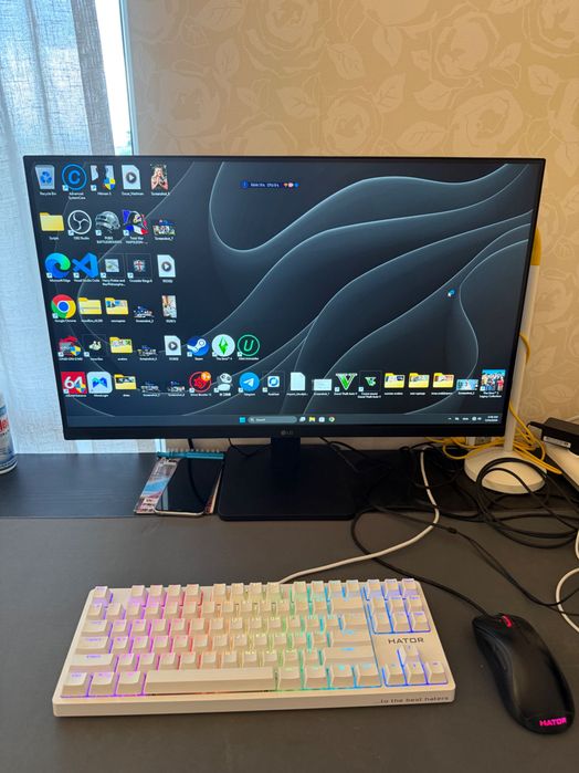 Геймърски компютър Ryzen9 + RTX 3050 пълен комплект