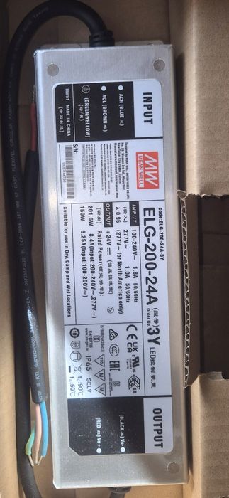 Sursa led(transformator profesional)MEAN WELL ELG-200-24A