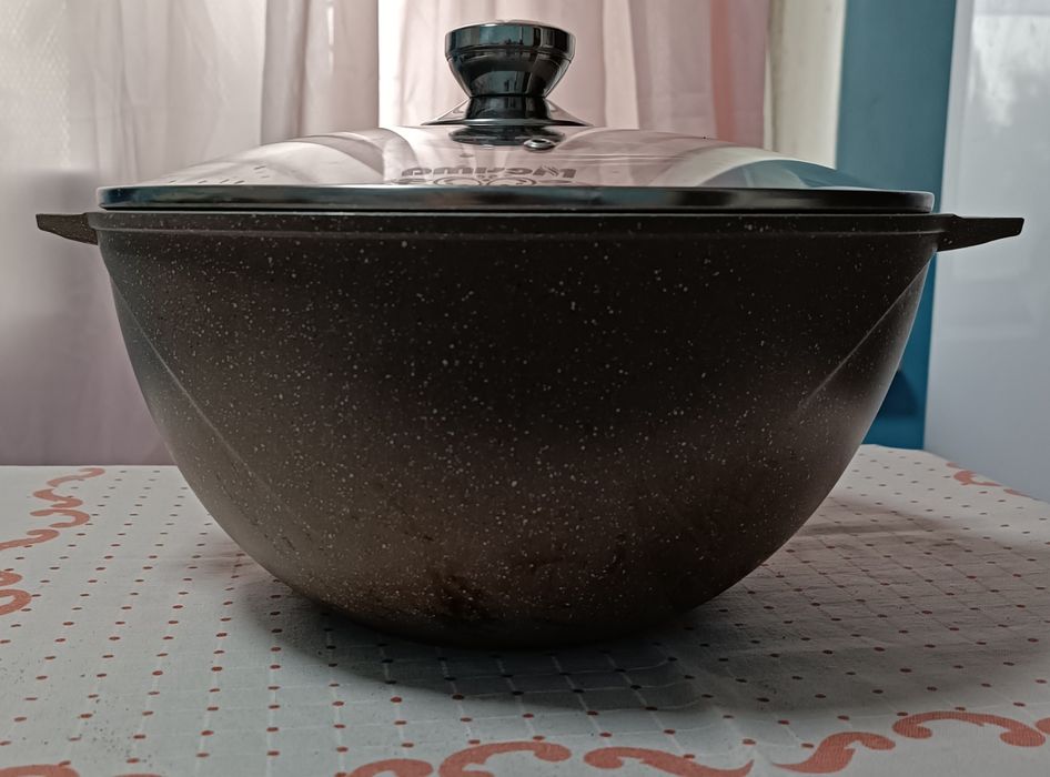 Казан антипргарный, алюминиевый с крышкой,МЕЧТА, Россия, Чиланзар 26