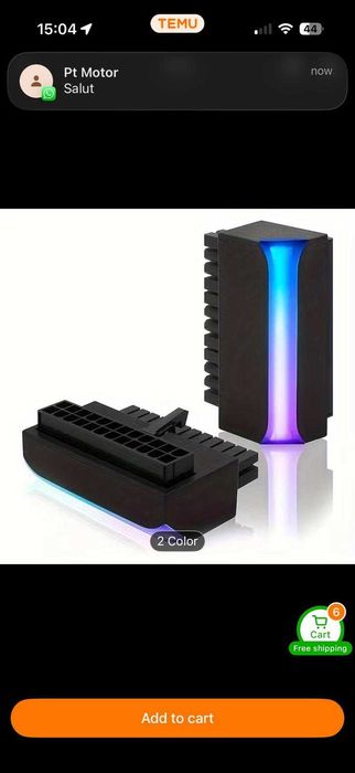 Placa de Baza - Adaptor RGB 90 grade pentru placa de baza pc