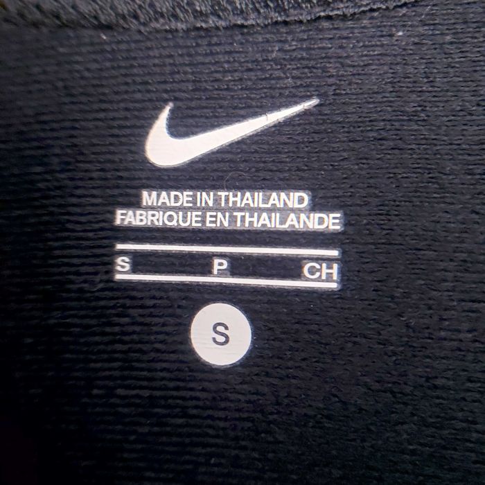 Bluză trening Nike neagră cu dungi neon mărimea S (originală)