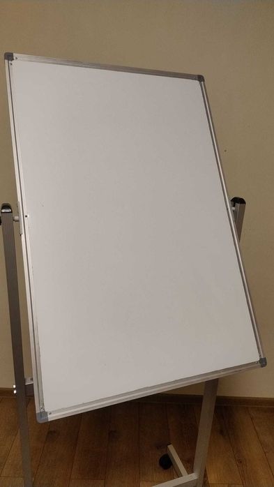 Tabla rotativa/whiteboard mobil cu 2 fete multifunctional, 60x90 cm