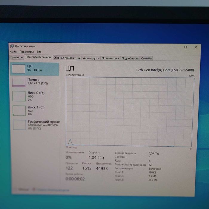 Игровой Компьютер Продам в Сборе i5 12400F