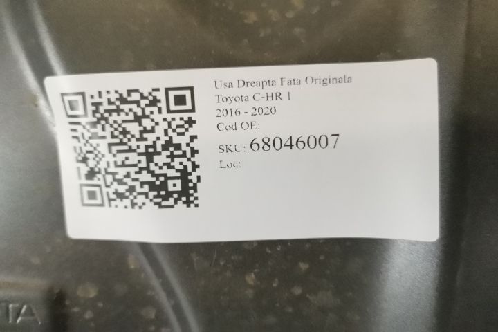 Дясна предна врата Оригинална Тойота / Toyota C-HR Оригинална дясна пр