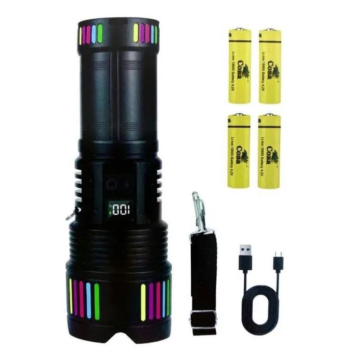 Lanterna Profesionala  Coba CB-802-1, Laser Led TG Wick 3000M, Zoom