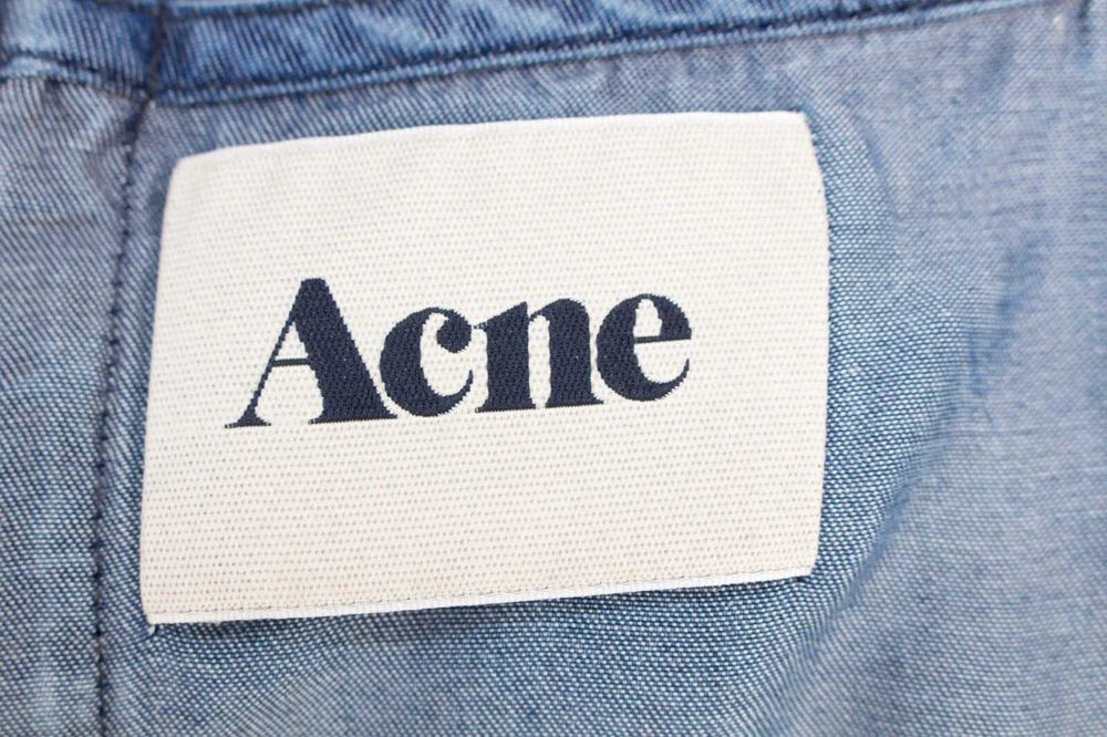 ACNE дамска рокля от деним с цял цип на гърба 36
