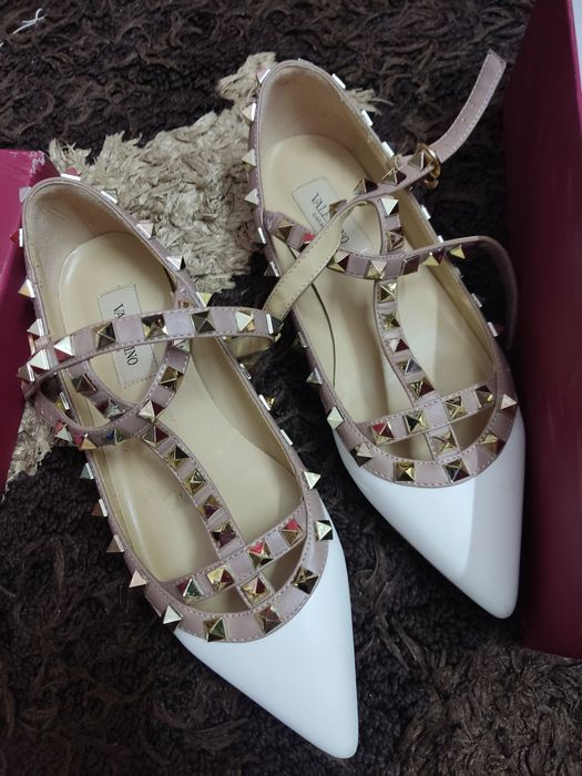 Балетки Valentino белые 36-37 р