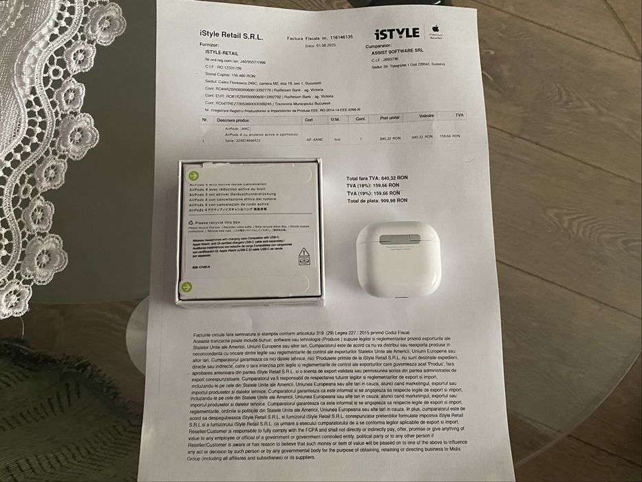 Casti Airpods 4 ANC