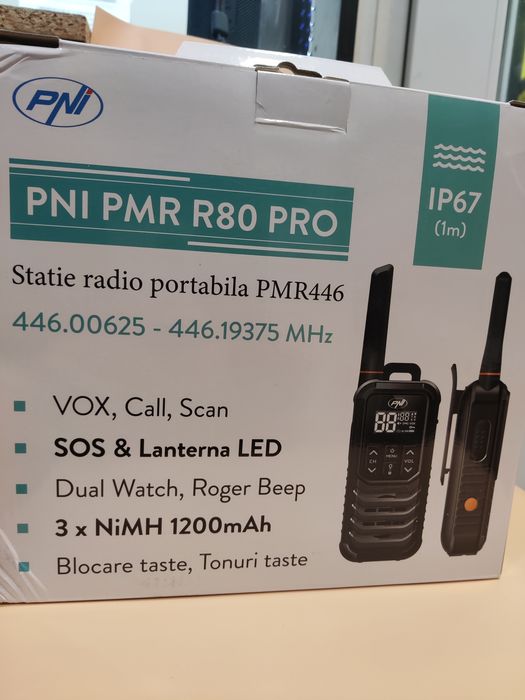 Hope Amanet P8 Statie Radio Pni PMR R80 Pro 16 canale 446mhz