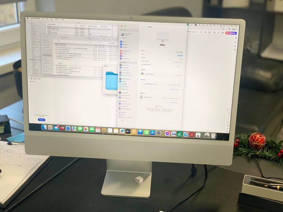 iMac M1, 2021 г., 4,5 К Ретина, 256 SSD