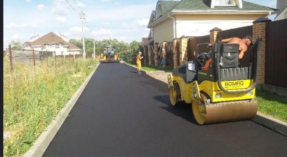 Асфальт Асфальтирование Укладка Асфальта