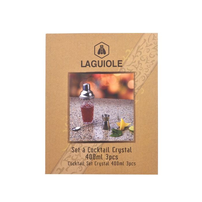 Кристален коктейлен комплект LAGUIOLE – 3 части