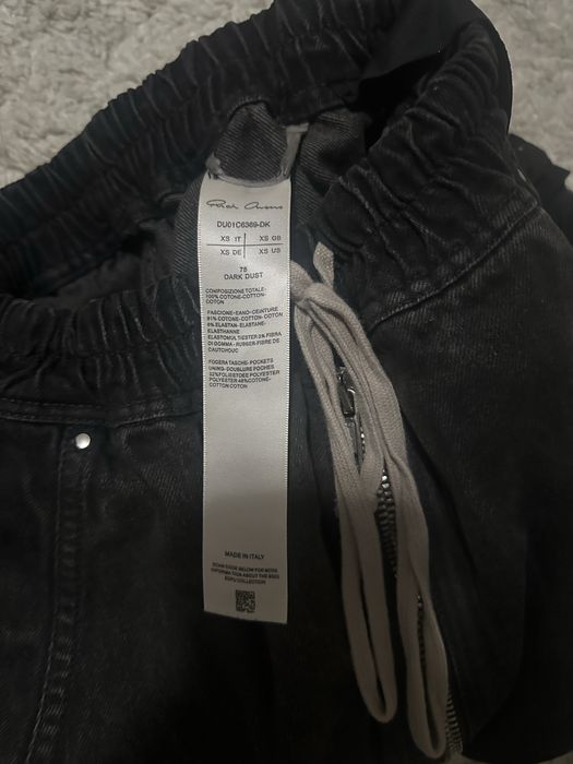 rick owens bela cargo shorts