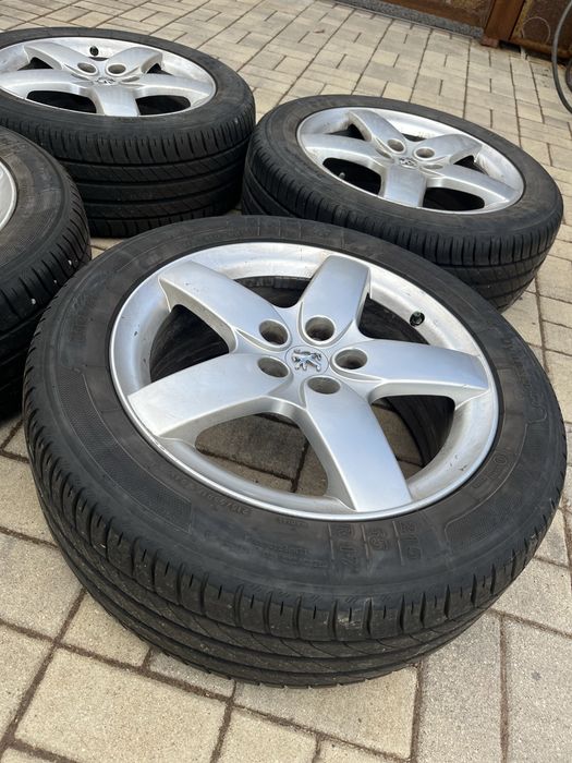 Jante aliaj si cauciucuri vara Peugeot 407 215/55/R17