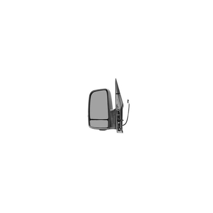 Oglinda exterioara Mercedes Sprinter 209-524 (W906) 07.2006-2009, VW Crafter (2E) 12.2005-2009, stanga/dreapta, Crom, electrica, Cu incalzire, carcasa neagra, Convex, cu semnalizare, mufa cu 6 pini View Ma