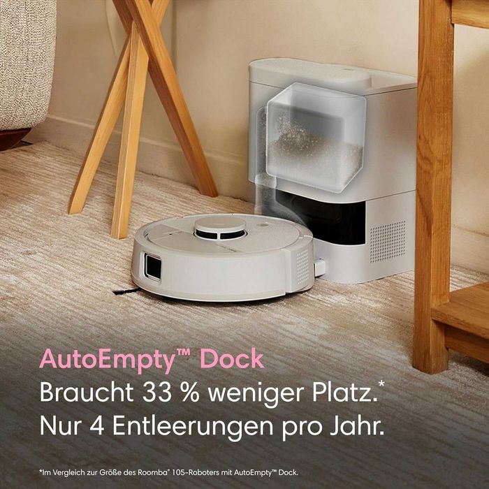 iRobot Roomba Mini робот прахосмукачка и моп + докинг станция AutoEmpty, 7000 Pa