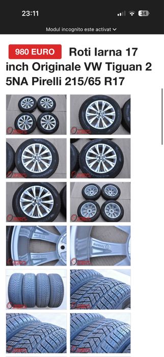 Jante oem 5x112 Vw/Skoda/seat R17