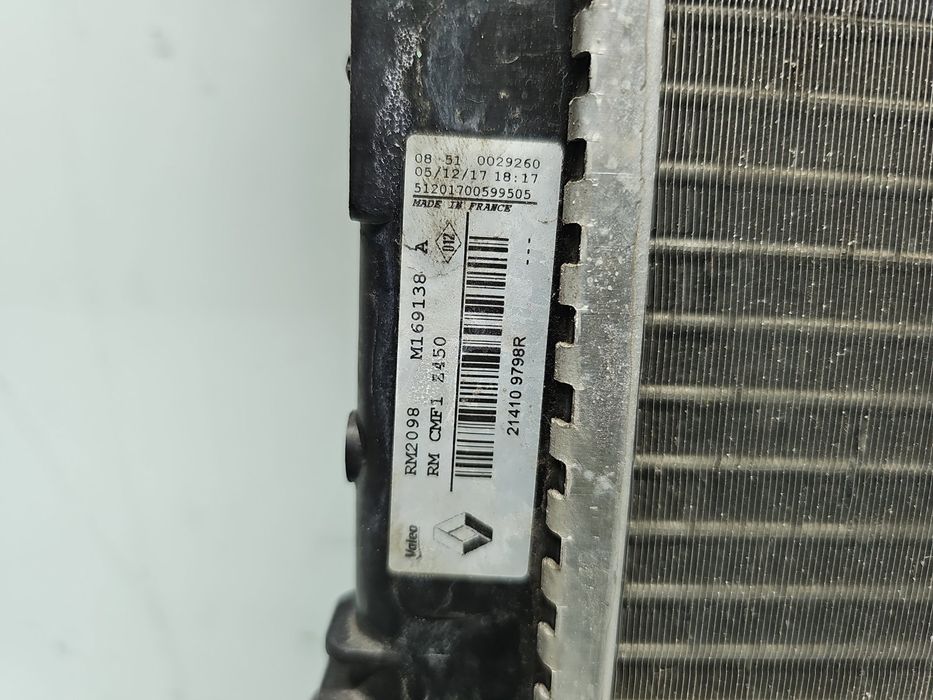Radiator apa Renault Megane 4 [Fabr 2015-prezent] 214109798R 1.2 TCe H