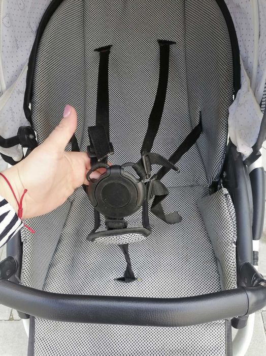 Бебешка количка Alisa 2в1; цвят: черно/бял