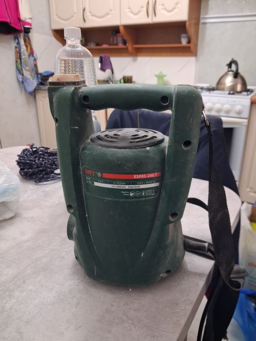 Краскопульт  в рабочем состоянии