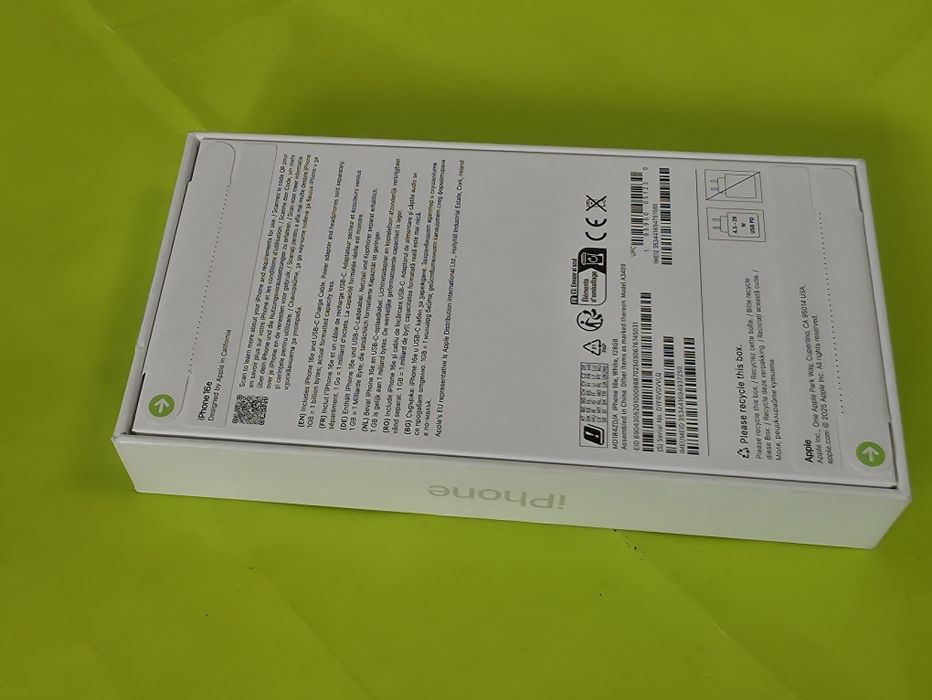 ЗАПЕЧАТАН 128GB iPhone 16e Yettel Гаранция 2029г. 16 e White | Бял