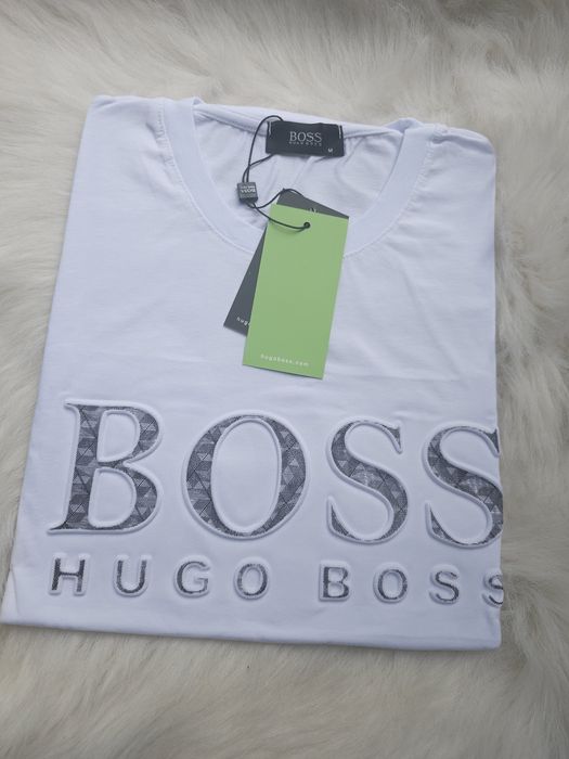 Мъжки тениски Boss тъмносиня Черна и бяла S, M, L и XL