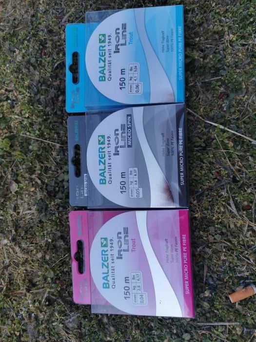 Немско плетено влакно за пъстърва , размери 0.04 до 0.06мм