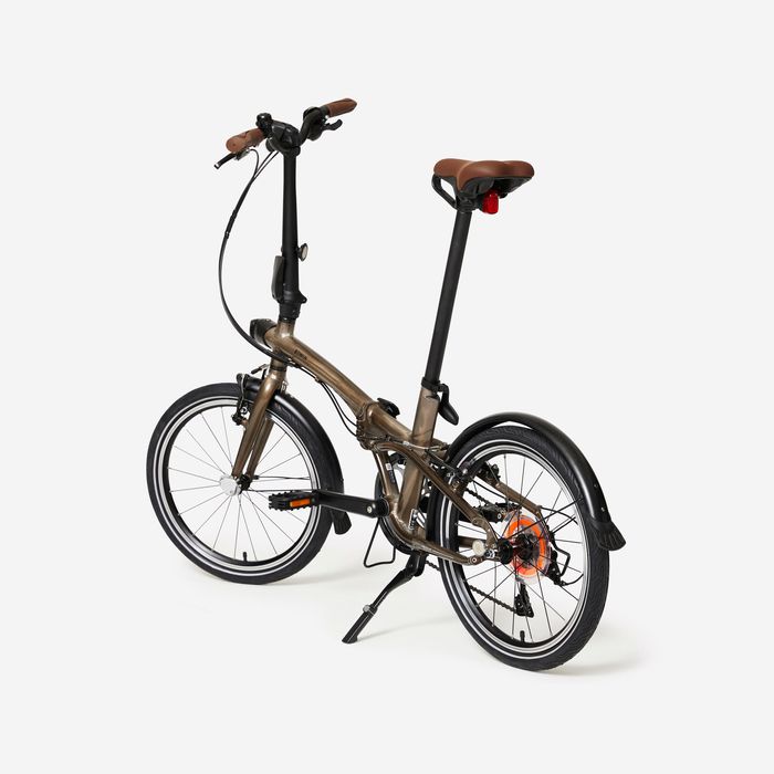 Bicicletă pliabilă Fold 560 Aluminiu brut - produs resigilat Decathlon