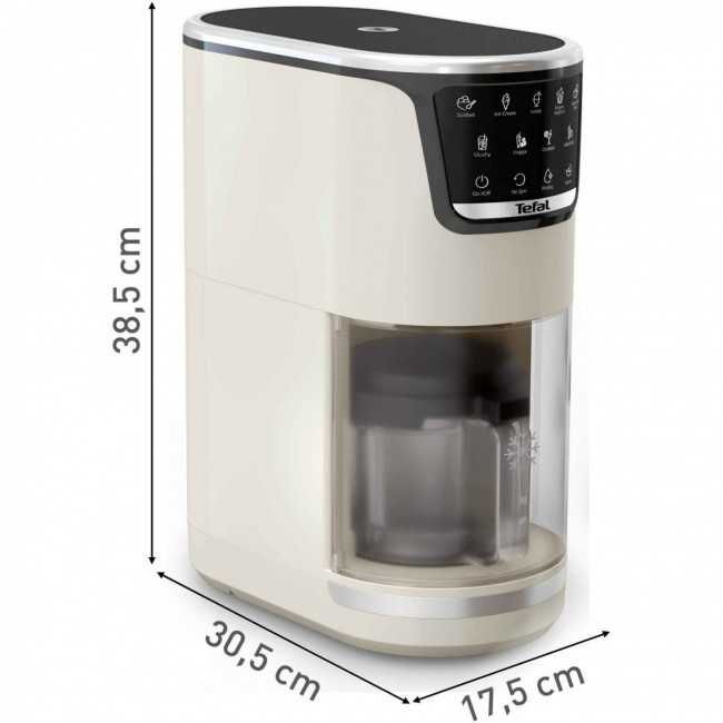 Нова машина за сладолед Tefal Dolci IG602AE0, 10 програми, Капацитет 3 x 0.46 л