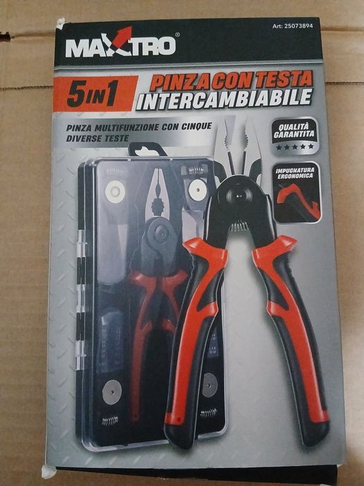 Clește multifuncțional cu 5 capete interschimbabile  Maxtro 25073894