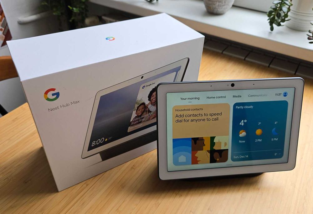 Google Nest Hub Max колонка с таблет - Черен