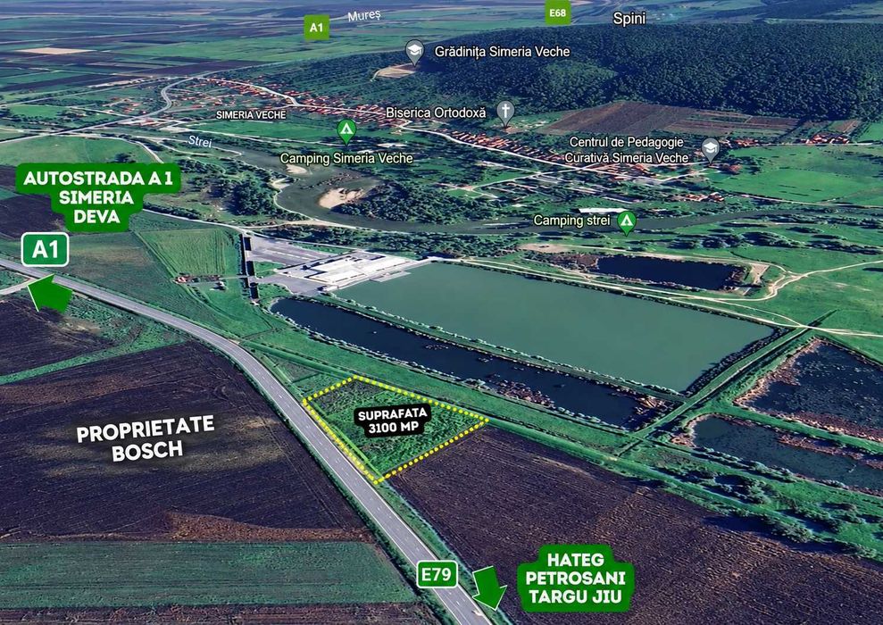 Vând teren intravilan – Hub Electric / PECO / GPL /SelfWash / Drive-In
