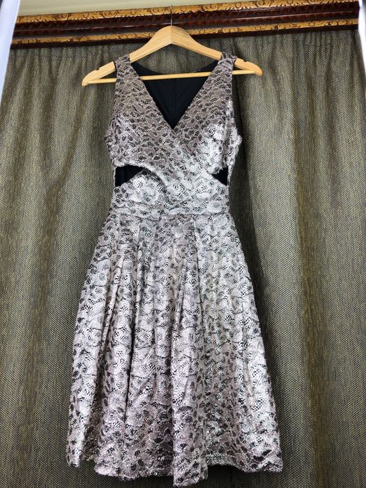 Rochie midi argintie ETIC