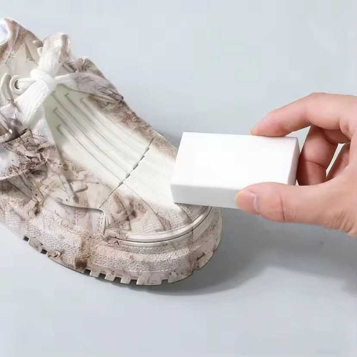 Гума за почистване на обувки маратонки Crep protect Eraser за петна велур кожа подметки бели обувки