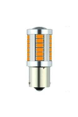 Bec Led Auto Techstar® BA15S, 1156, Galben, 12V, 660 lm