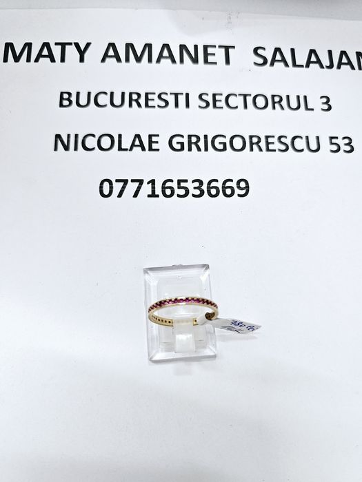Vand inel dama din aur 14 k 1.5 g cod 934