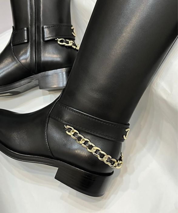 Дамски ботуши от естествена кожа Chanel