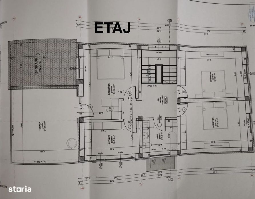Casa nouă singur în curte 160 mp P+E la roșu cu 500 mp teren Poplaca