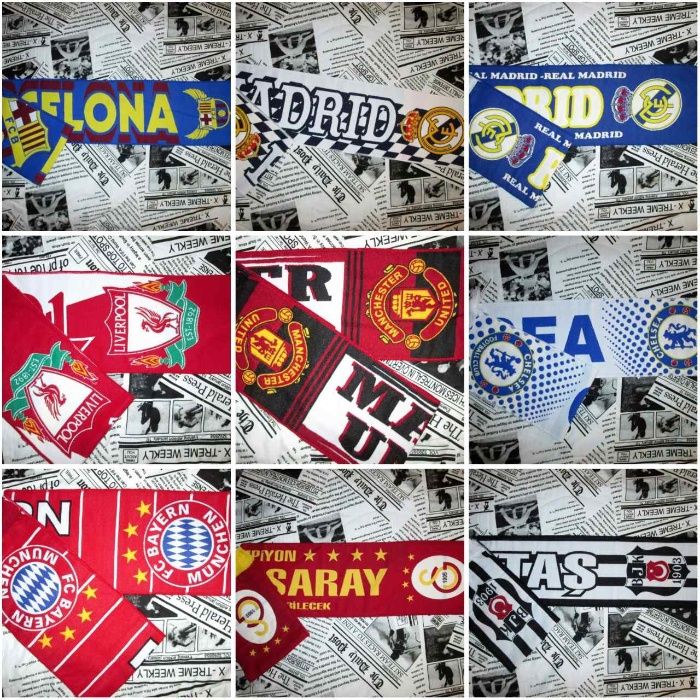 НОВО - Плетени Футболни шалове - 100% качество