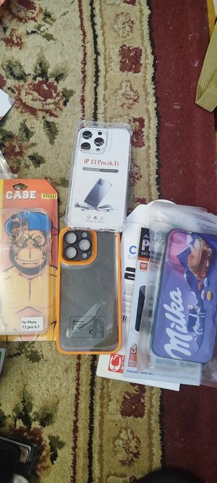 Чехлы на 13про и стекло