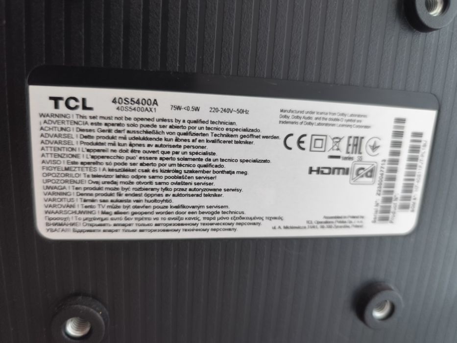 Vând TV SMART tcl 108cm