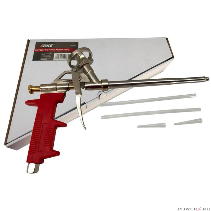 Pistol din metal pentru aplicarea spumei, gri, Verke