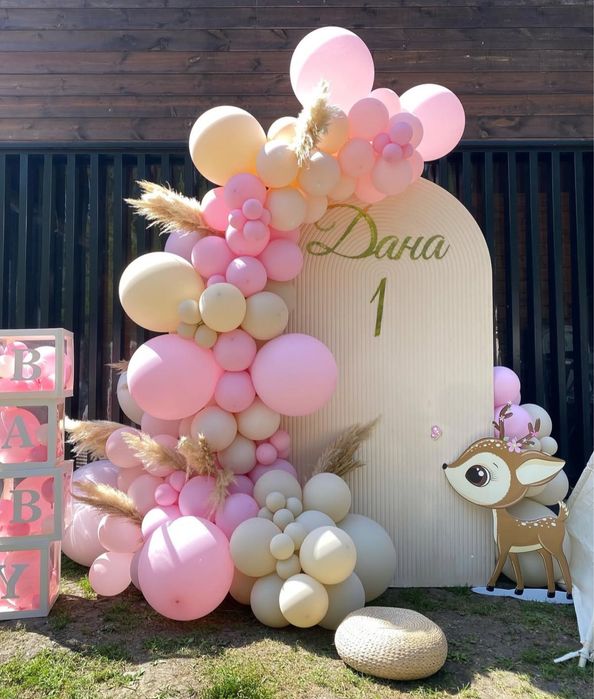 Баннер фотозона годик оформление