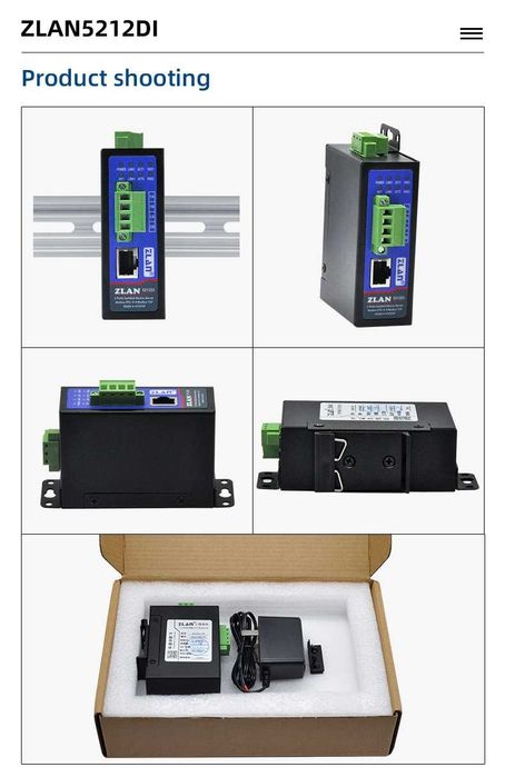 zlan5212di RS485 изолиран mqtt шлюз