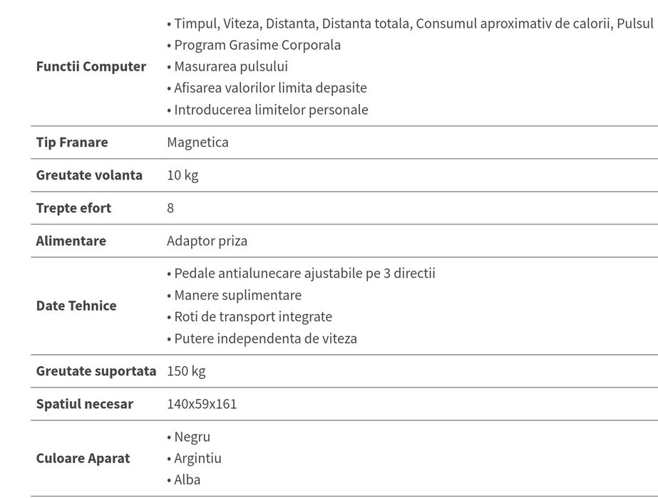 Bicicleta eliptica volanta10kg
