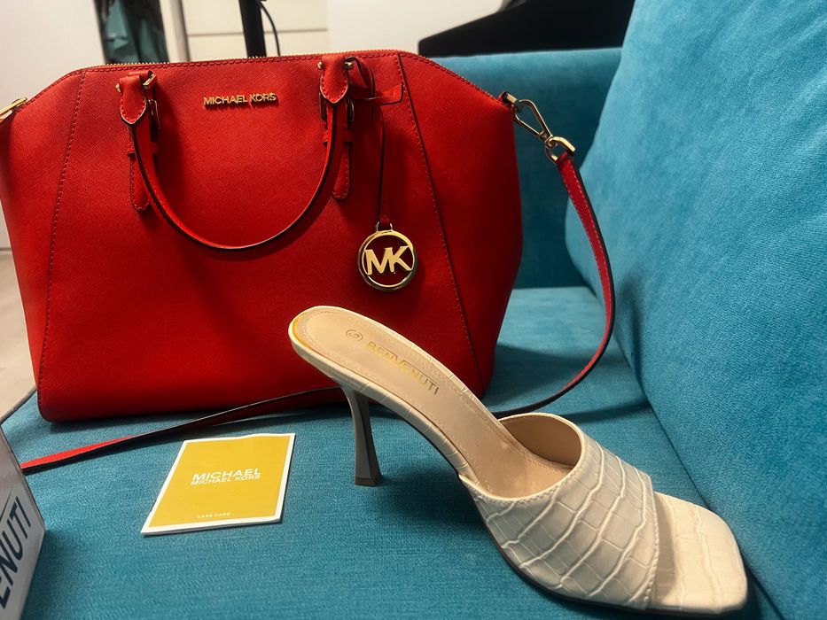 Geanta originala dama, Michael Kors,  piele naturala, certificat garantie
