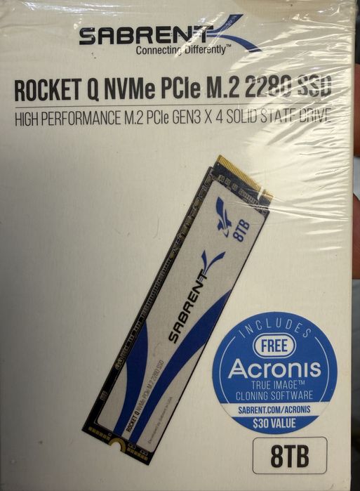Ssd m2 Sabrent Rocket Q 8 ТБ NVMe PCIe 3.0 x 4