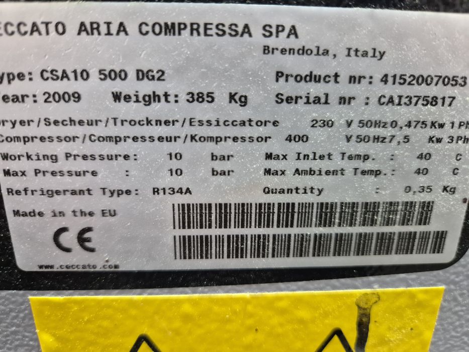 Compresor la surub CECCATO 7,5 KW