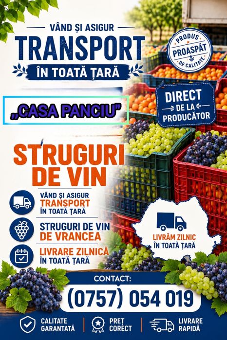 Vand struguri de vin
