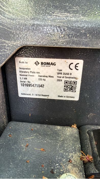 Bomag BPR 35/60 Diesel placa compactoare vibranta wacker santuri gaze canalizari pavaje hilti bosch ammann